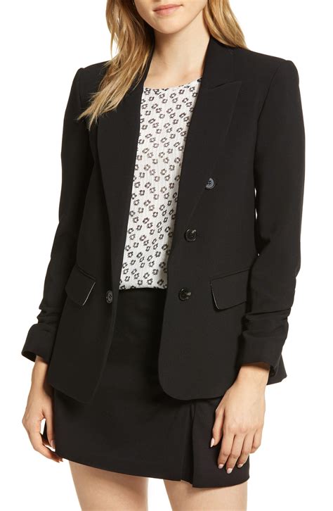 Stretch Crepe Blazer 